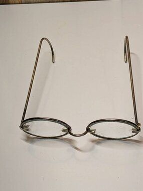 Vintage/Antique Eyeglasses With Brass Frame  Bending Arms